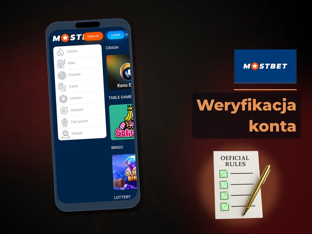 mostbet - Weryfikacja konta